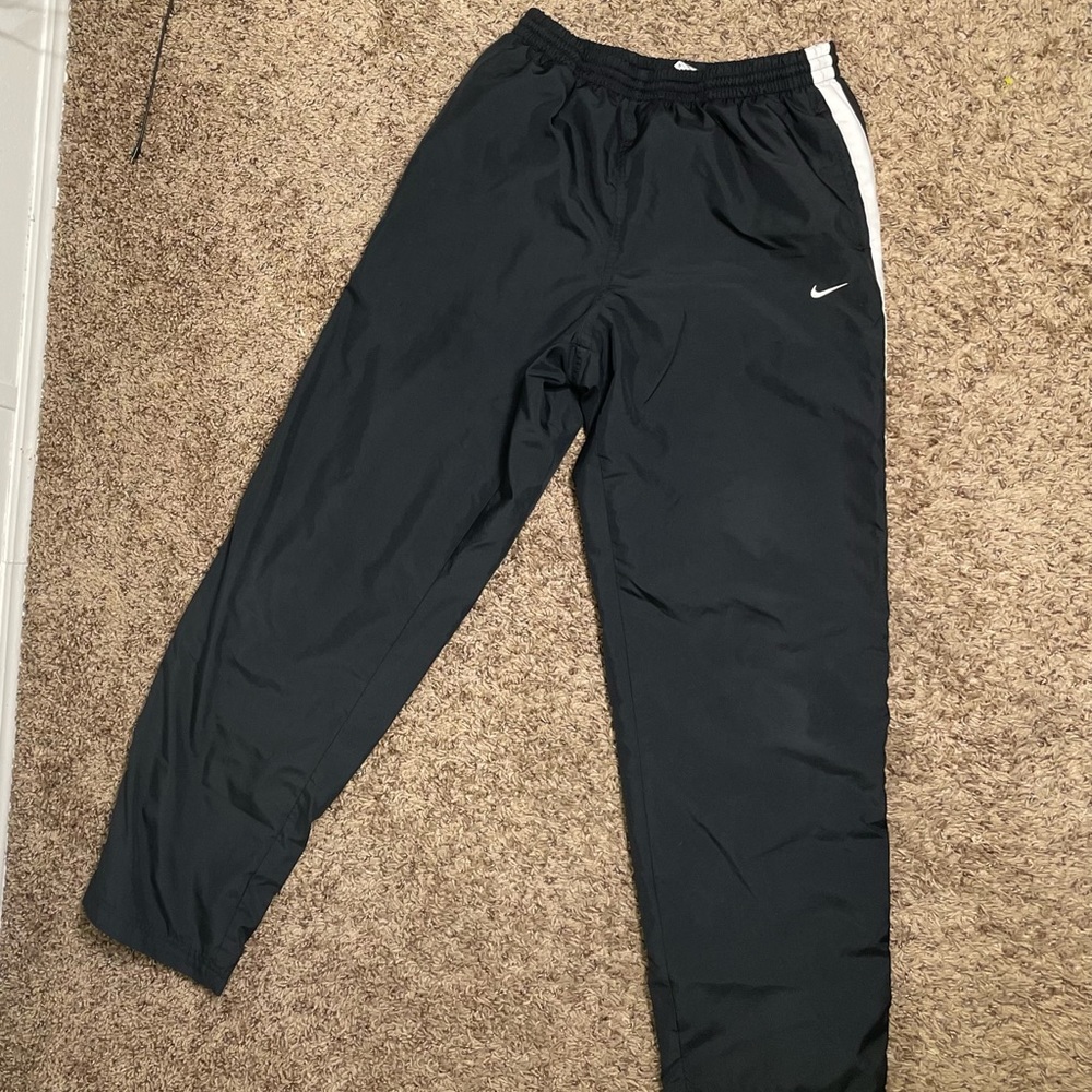 Vintage Early 2000s Nike Better World Swoosh Black Trackpants